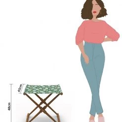 Chumbakdesign Furniture & Storage Bistro Folding Bench - Spring Marigold Green