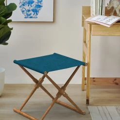 Chumbakdesign Bistro Folding Bench - Mediterranian Blue Furniture & Storage