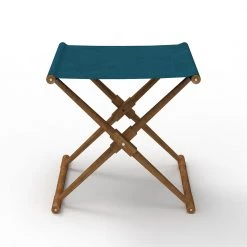 Chumbakdesign Bistro Folding Bench - Mediterranian Blue Furniture & Storage