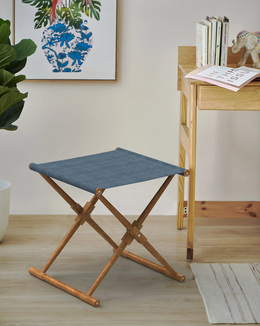 Chumbakdesign Bistro Folding Bench - Sailor Blue Furniture & Storage 3 Chumbakdesign Bistro Folding Bench - Sailor Blue Furniture & Storage