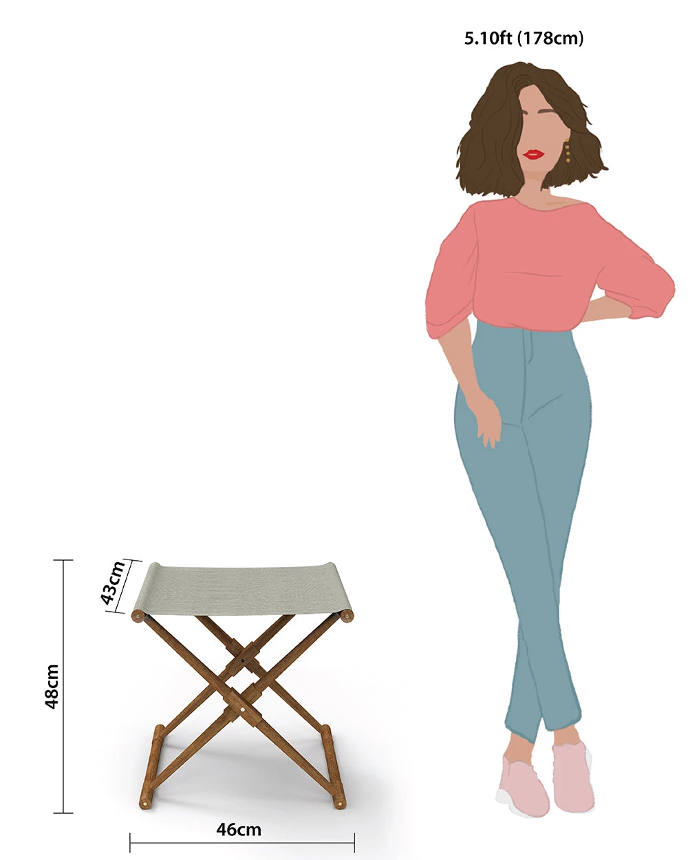 Chumbakdesign Bistro Folding Bench - Srilanka Ivory 7 Chumbakdesign Bistro Folding Bench - Srilanka Ivory