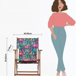 Chumbakdesign Bistro Folding Chair-Gond Tribal Furniture & Storage