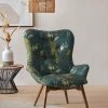 Chumbakdesign Mid Century Modern Wing Chair-Ferns 1 Chumbakdesign Mid Century Modern Wing Chair-Ferns