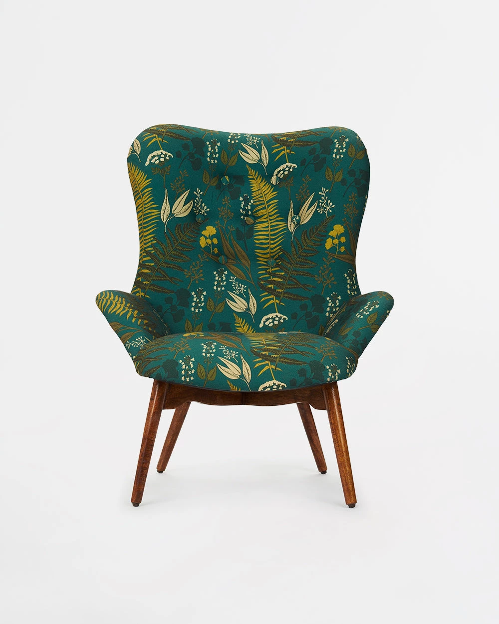 Chumbakdesign Mid Century Modern Wing Chair-Ferns 4 Chumbakdesign Mid Century Modern Wing Chair-Ferns