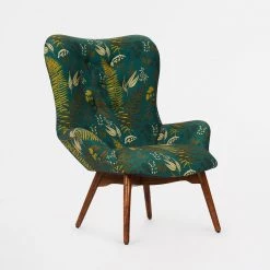 Chumbakdesign Mid Century Modern Wing Chair-Ferns 11 Chumbakdesign Mid Century Modern Wing Chair-Ferns