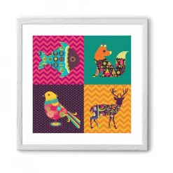 Chumbakdesign Four Animals Wall Art 15 Chumbakdesign Four Animals Wall Art