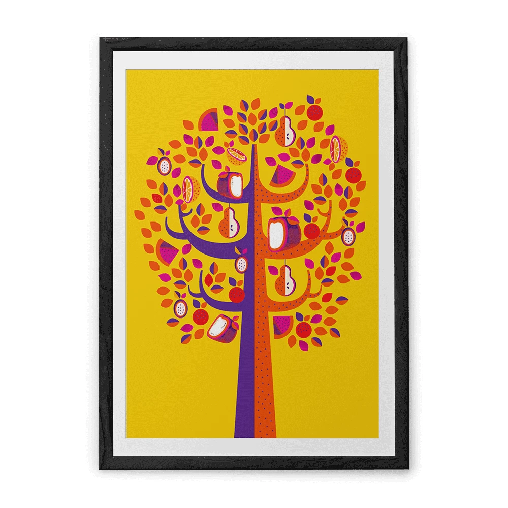 Chumbakdesign Pastel Tree Yellow Wall Art 14 Chumbakdesign Pastel Tree Yellow Wall Art