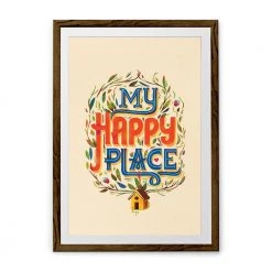 Chumbakdesign Decor & Living Where The Heart Is Wall Art - Cream