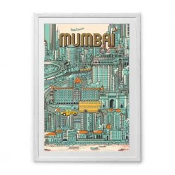Chumbakdesign Decor & Living City Of Dreams Wall Art - Blue