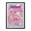 Chumbakdesign City Of Dreams Wall Art - Pink Decor & Living