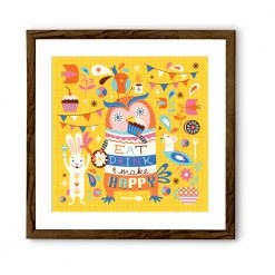 Chumbakdesign Make Happy Wall Art - Yellow Decor & Living 18 Chumbakdesign Make Happy Wall Art - Yellow Decor & Living