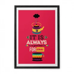 Chumbakdesign Decor & Living Chai Red Wall Art 27 Chumbakdesign Decor & Living Chai Red Wall Art