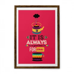 Chumbakdesign Decor & Living Chai Red Wall Art 23 Chumbakdesign Decor & Living Chai Red Wall Art