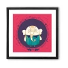 Chumbakdesign Decor & Living Circle Elephant Red Wall Art