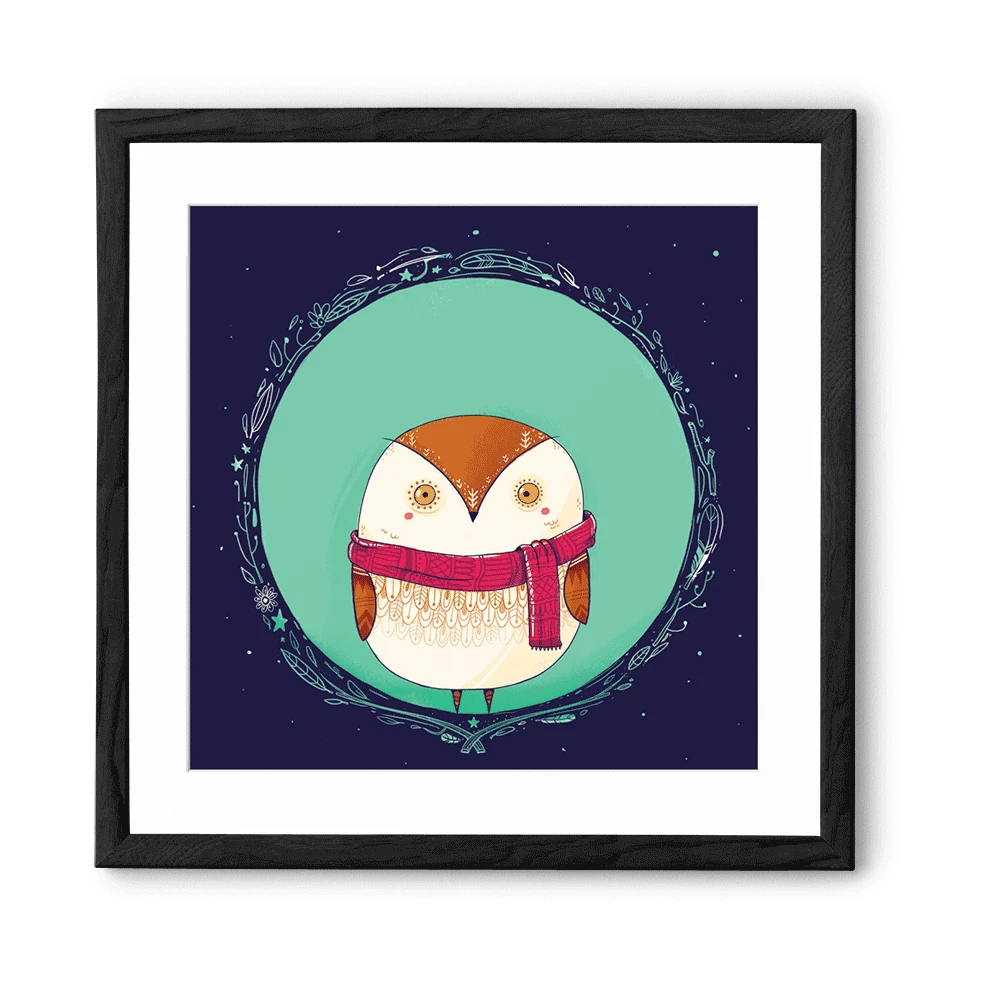 Chumbakdesign Circle Owls Teal Wall Art 3 Chumbakdesign Circle Owls Teal Wall Art