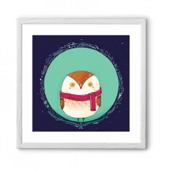 Chumbakdesign Circle Owls Teal Wall Art 15 Chumbakdesign Circle Owls Teal Wall Art