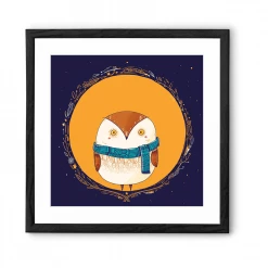 Chumbakdesign Circle Owl Orange Wall Art 19 Chumbakdesign Circle Owl Orange Wall Art