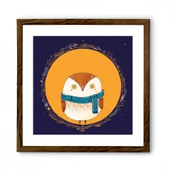 Chumbakdesign Circle Owl Orange Wall Art 17 Chumbakdesign Circle Owl Orange Wall Art