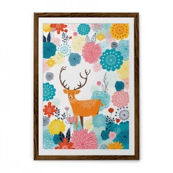 Chumbakdesign Decor & Living Forest Deer White Wall Art 24 Chumbakdesign Decor & Living Forest Deer White Wall Art
