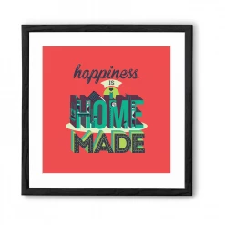 Chumbakdesign Happiness Home Red Wall Art Decor & Living
