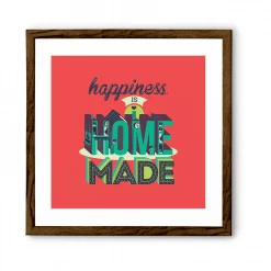 Chumbakdesign Happiness Home Red Wall Art Decor & Living