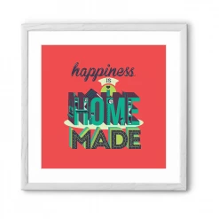 Chumbakdesign Happiness Home Red Wall Art Decor & Living