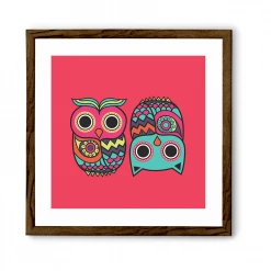 Chumbakdesign Owl Pink Wall Art 17 Chumbakdesign Owl Pink Wall Art
