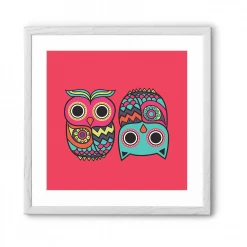 Chumbakdesign Owl Pink Wall Art 15 Chumbakdesign Owl Pink Wall Art