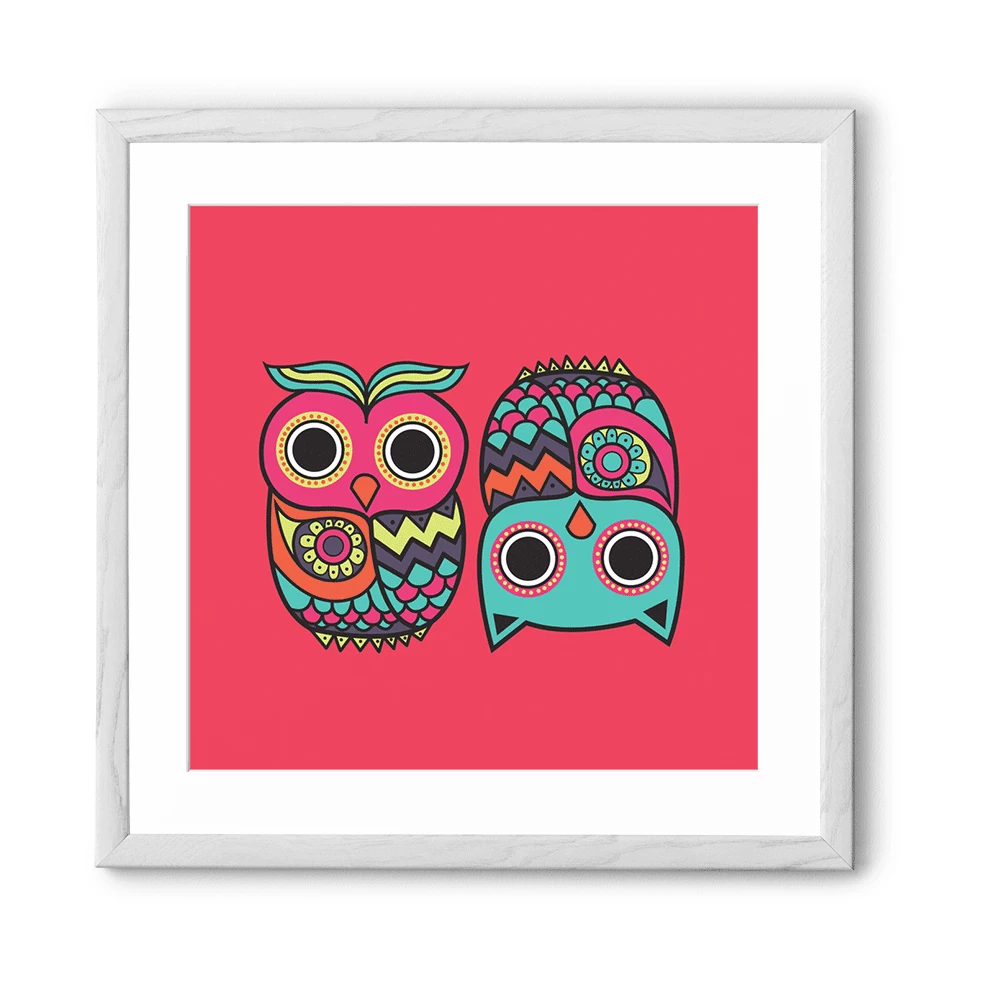 Chumbakdesign Owl Pink Wall Art 7 Chumbakdesign Owl Pink Wall Art