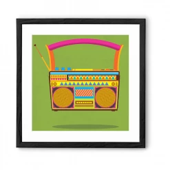 Chumbakdesign Radio Green Wall Art 19 Chumbakdesign Radio Green Wall Art