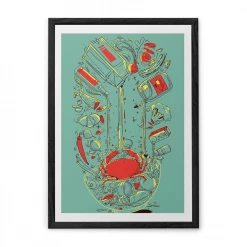 Chumbakdesign Decor & Living Salad Teal Wall Art
