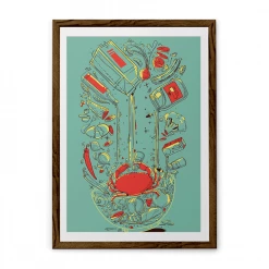 Chumbakdesign Decor & Living Salad Teal Wall Art