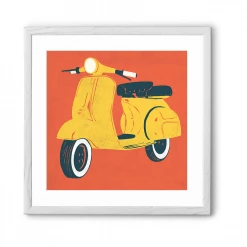 Chumbakdesign Decor & Living Scooter Red Wall Art