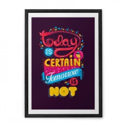 Chumbakdesign Today Is Certain Purple Wall Art Decor & Living