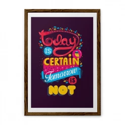 Chumbakdesign Today Is Certain Purple Wall Art Decor & Living