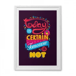 Chumbakdesign Today Is Certain Purple Wall Art Decor & Living