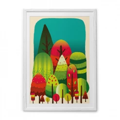 Chumbakdesign Textured Trees Wall Art